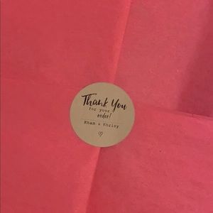 Our first official packaging sticker used tonight